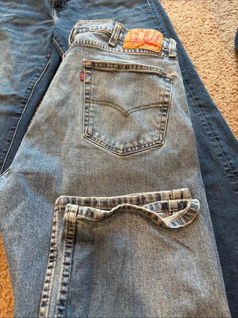 B71 Levi’s Style 505 Light Blue Jeans, 38X30